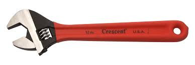 6" Black Oxide Finish Adjustable Wrench  (P/N AT26VS)