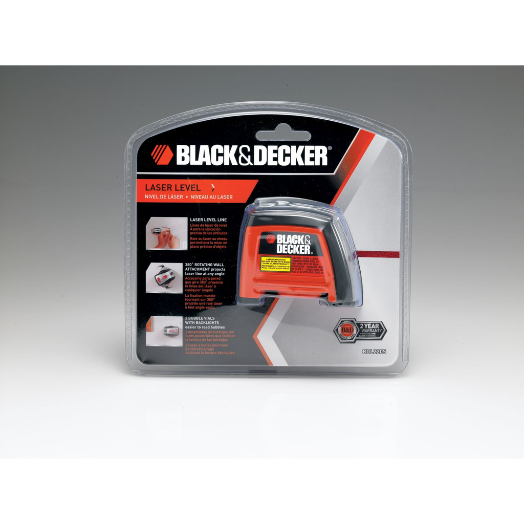 BLACK+DECKER LASER LEVEL W/WALL MOUNTING ACCESSORIES