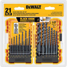DEWALT Black Oxide Drill Bit Set, 20-Piece