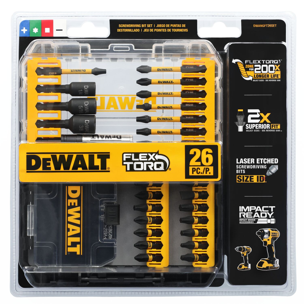 DW 26-PC FT DRIVE BIT SET