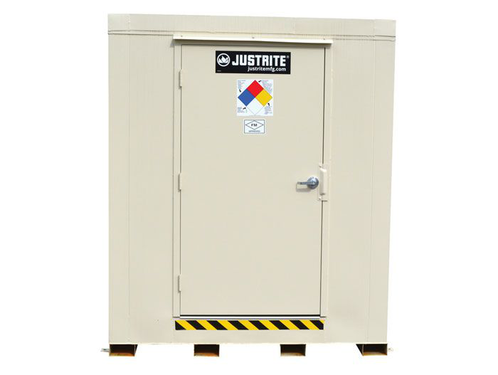 2-Drum, Explosion Relief Panels, 2-Hour Fire-Rated Outdoor Safety Locker - 912021
