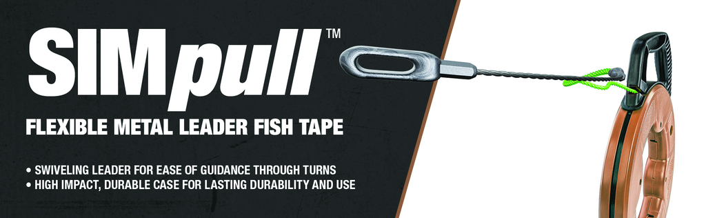 SOUTHWIRE FISH TAPE, 4.5MM, FTSP45-125FML,125' TRI