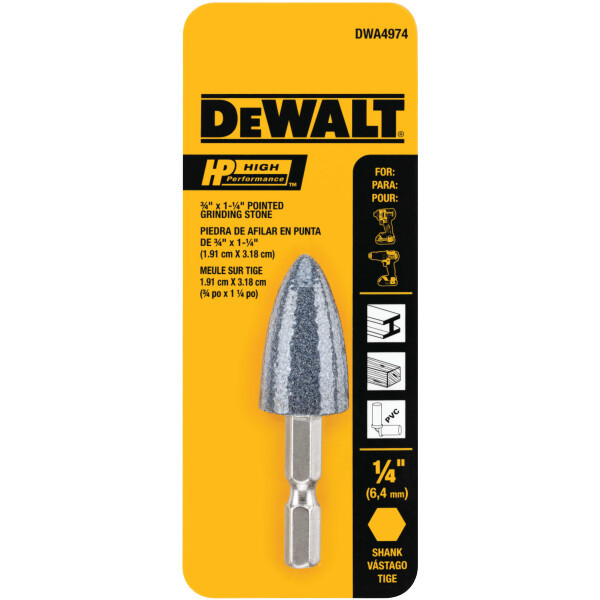 DEWALT Aluminum Oxide 3/4" X 1-1/4" Hp Grinding Pt