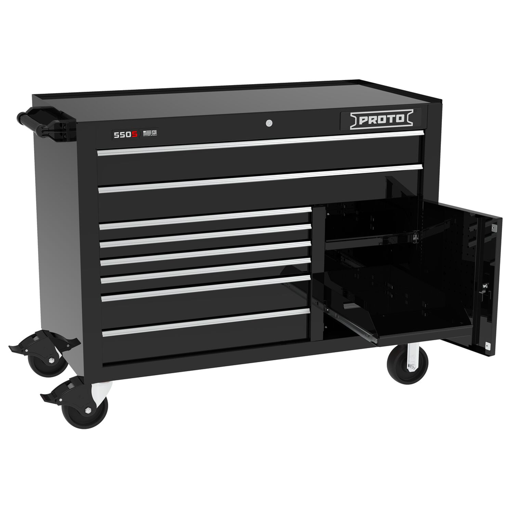 WRKSTATION 50 IN 8 DWR DUAL BLACK (P/N J555041B-8DB-1S)