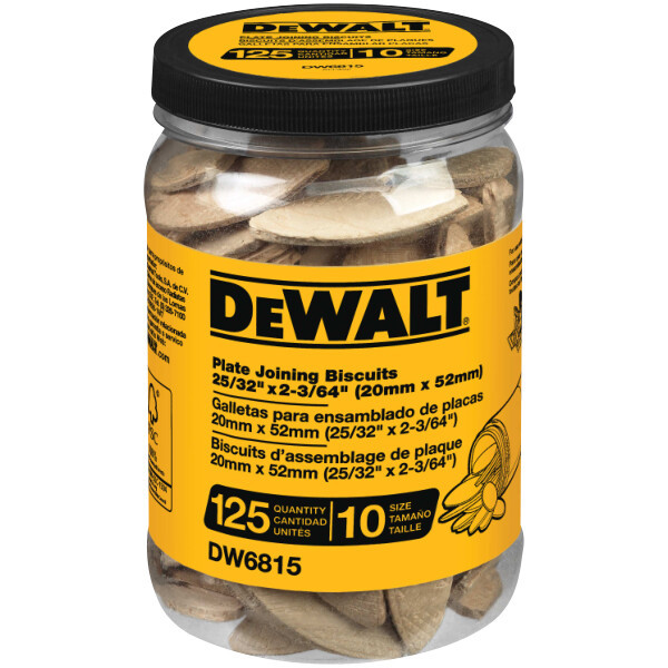 DEWALT Tube Of 125 No. 10 Size Biscuits