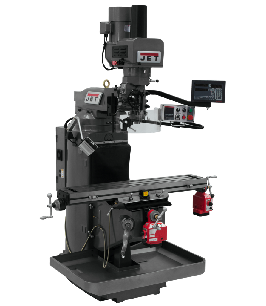 JTM-949EVS with Newall DP700 DRO, X & Y Powerfeeds & Air Power Drawbar