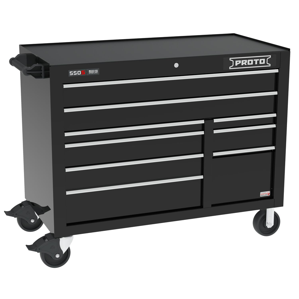 PWR WRKSTN 50 IN 9 DWR GL BLK