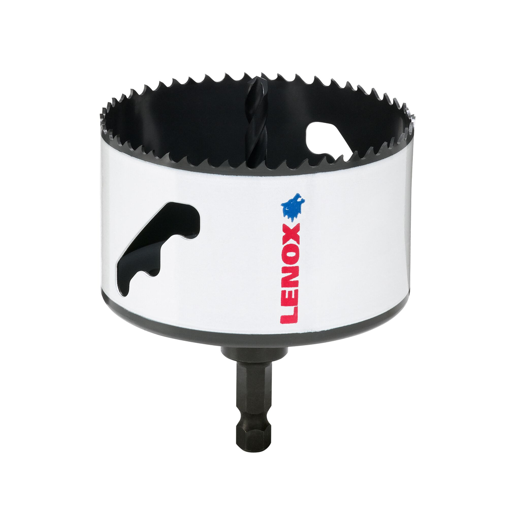 LENOX Hole Saw, Bi-Metal, Speed Slot, Arbored, 3-3/8-Inch
