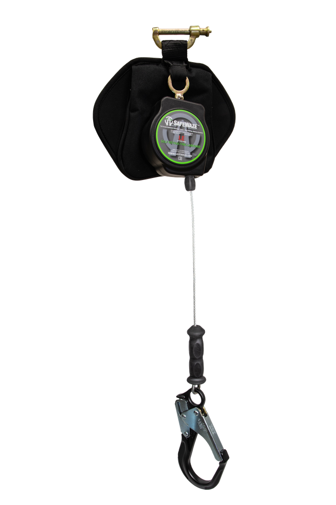 SafeWaze Latitude Edge 11' Single Cable SRL: Alu Rebar Hook