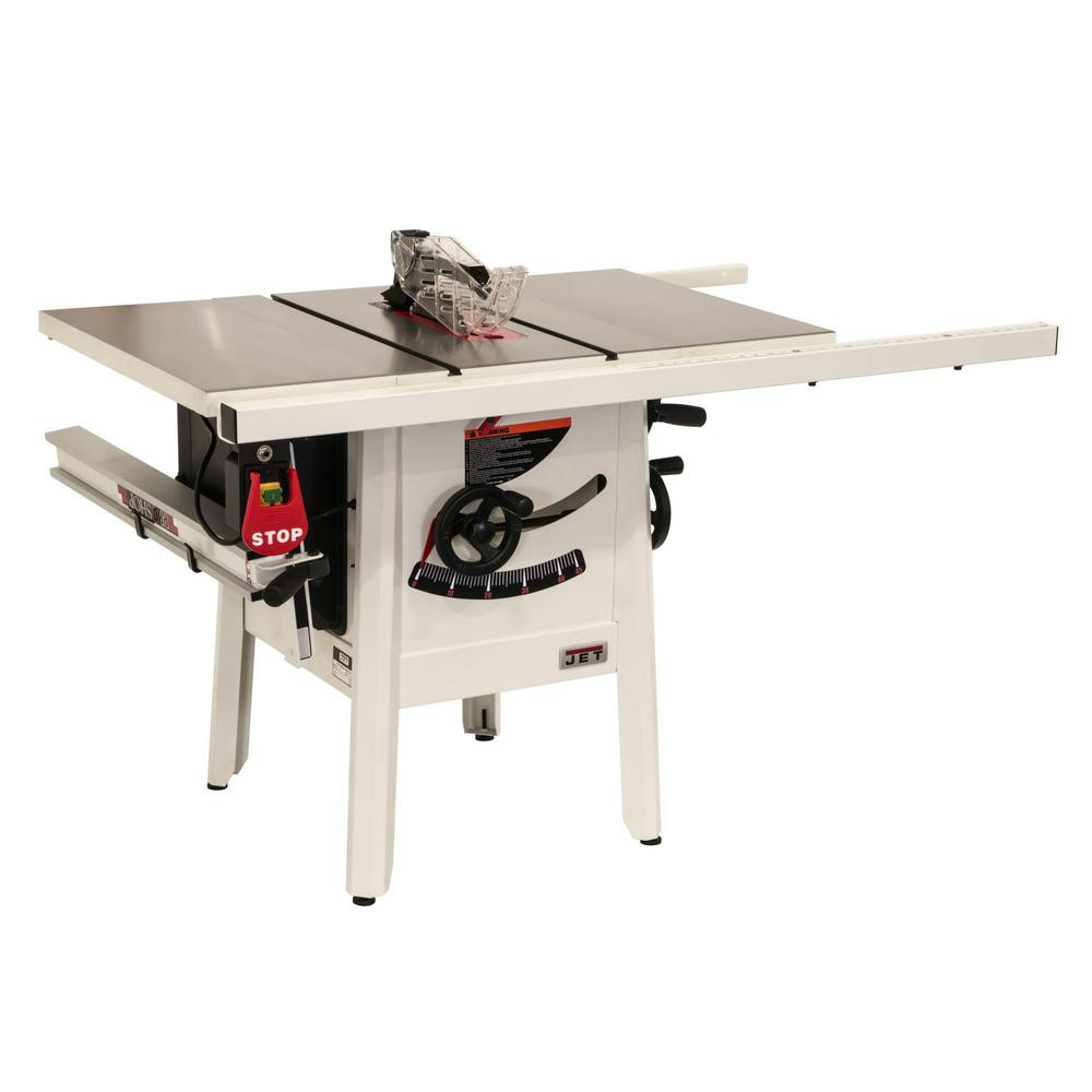 The JPS-10 1.75 HP 115V 52" Proshop Tablesaw with Steel wings