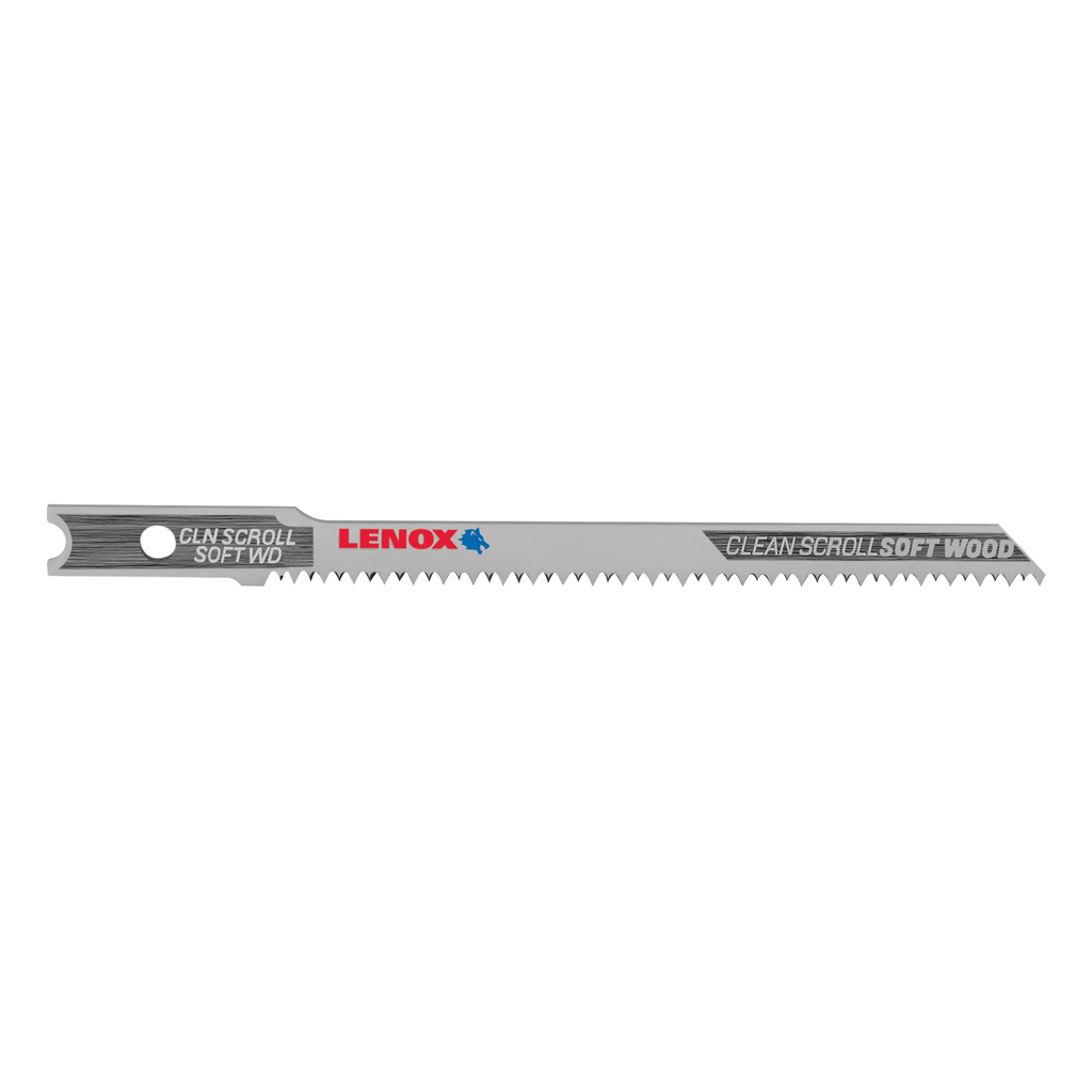 LENOX U-Shank Scroll Cutting Jig Saw Blade, 3 1/2" X 7/32" 20 TPi, 3 Pack