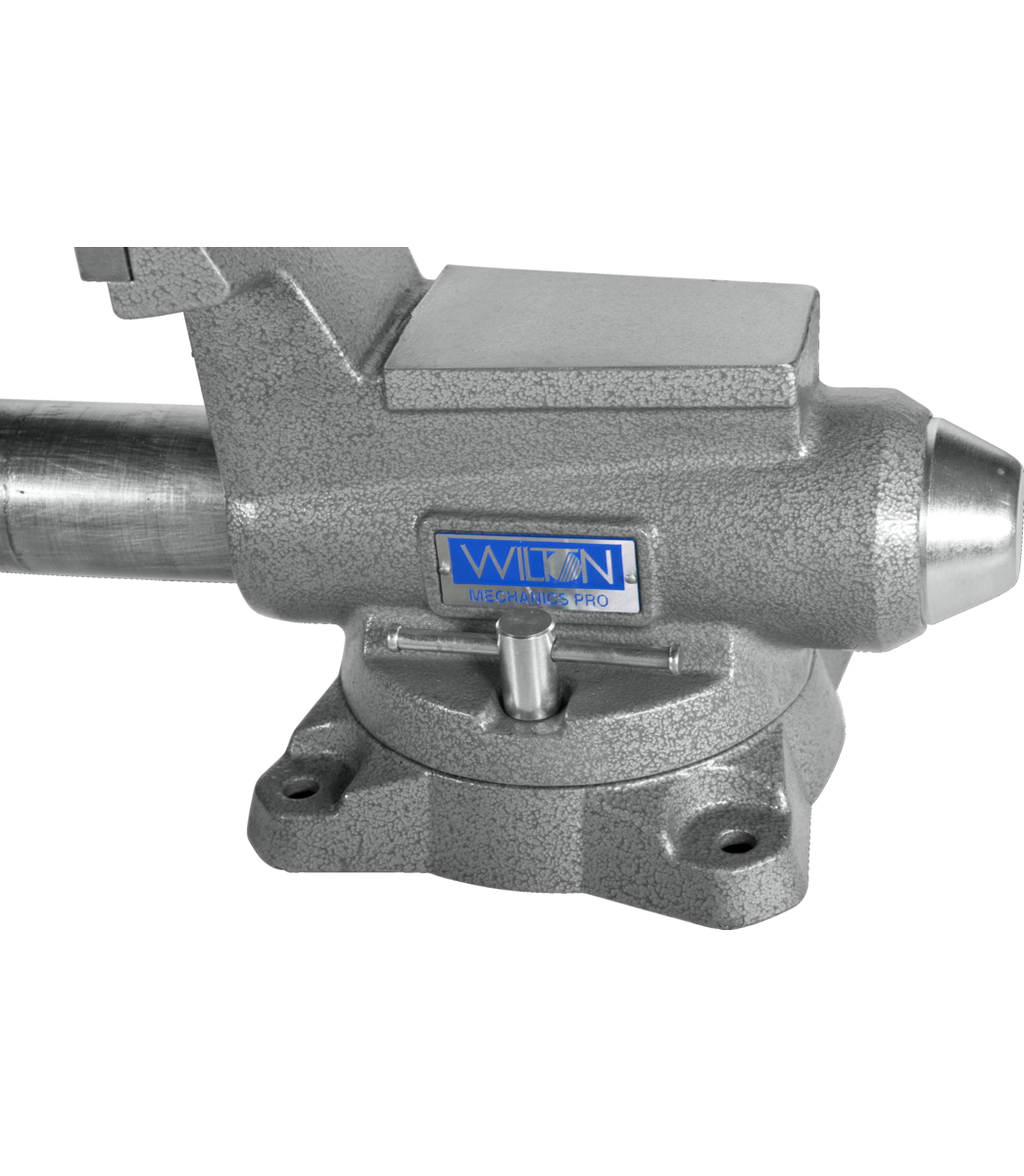 WILTON 865M, Mechanics Pro 6-1/2" Jaw Width, Round Channel Vise with Swivel Base