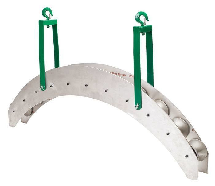 GREENLEE 48" Conveyor Sheave with 10 Sheave Wheels