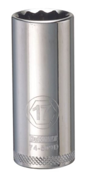 DEWALT 001Pc 38Dr Deep Socket-12Pt-17