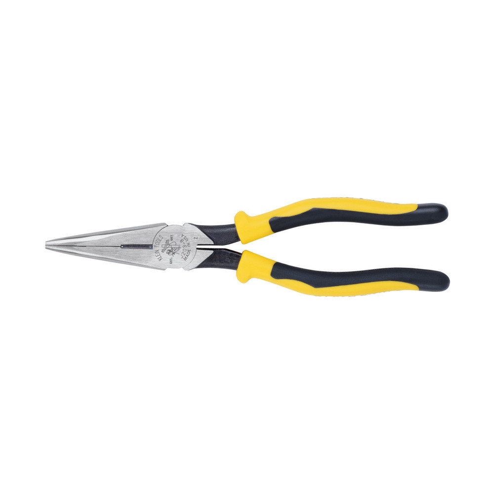 KLEIN Journeyman Long Nose Side Cutting Pliers  (P/N J203-8)
