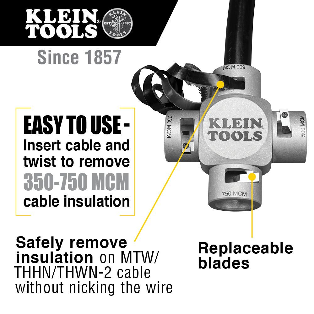 Klein Large Cable Stripper (750-350 MCM)