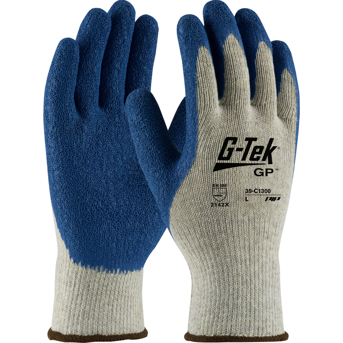 G-Tek® 39-C1300 Premium SeamlessGlove Coated, Size XL, Gray