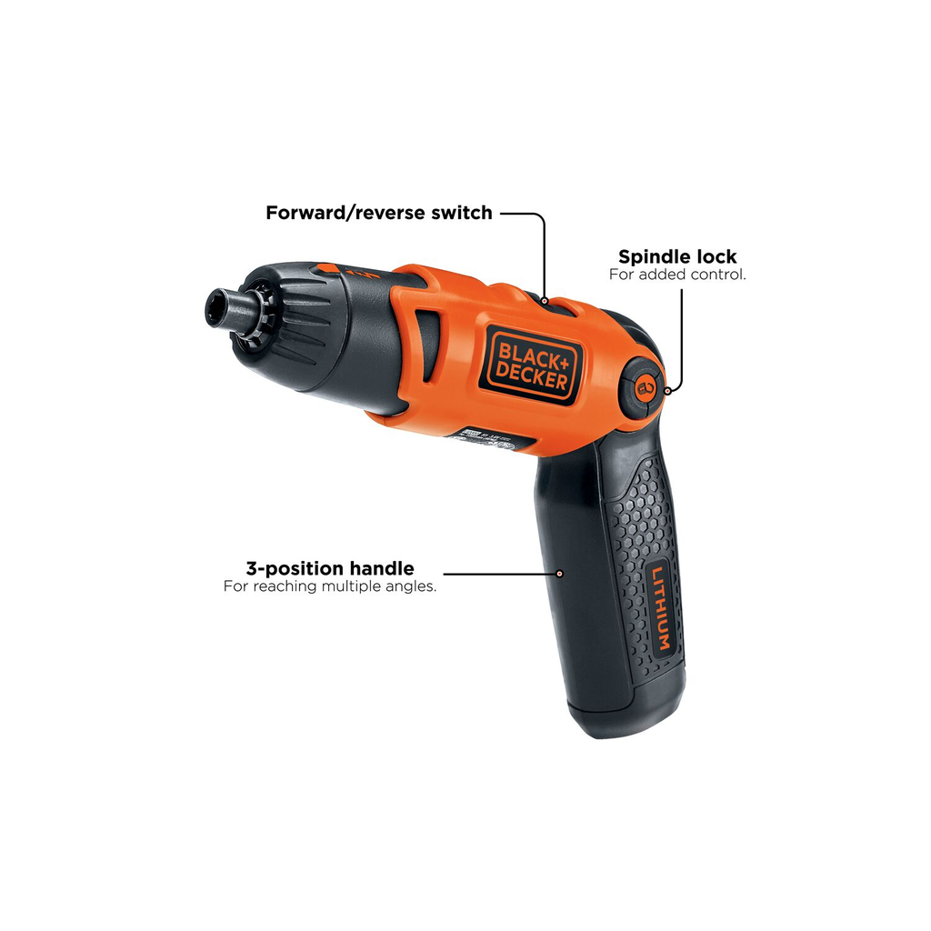 BLACK+DECKER 3 Position Rechargeable Screwdriver