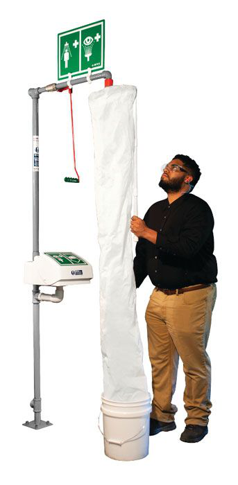 Hughes Safety Shower Test Kit, Bucket, Shower Sock - TEST-KIT