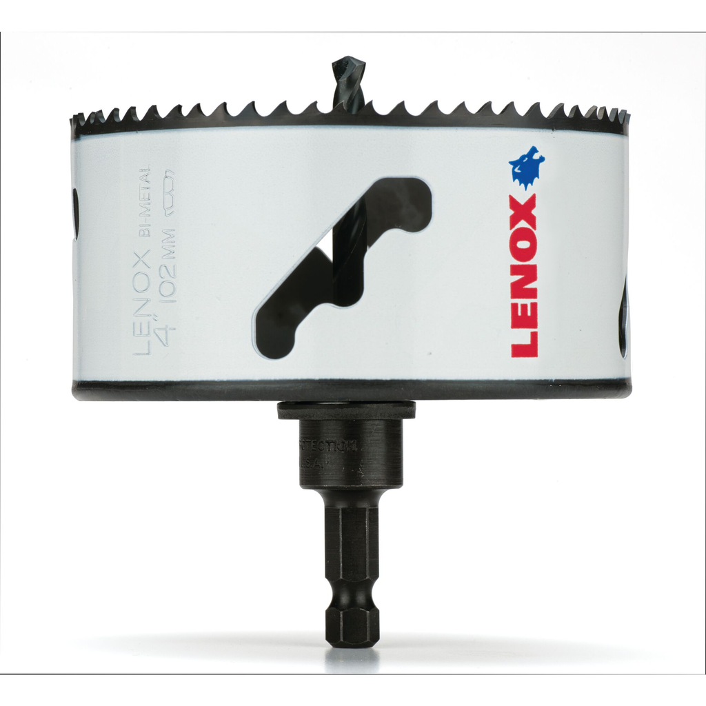 LENOX Hole Saw, Bi-Metal, Speed Slot, Arbored, 4-Inch