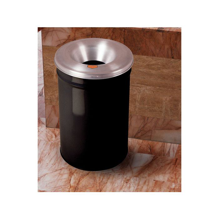 55 Gallon, Cease-Fire® Waste Receptacle, Safety Drum Can With Aluminum Head, Black - 26655K