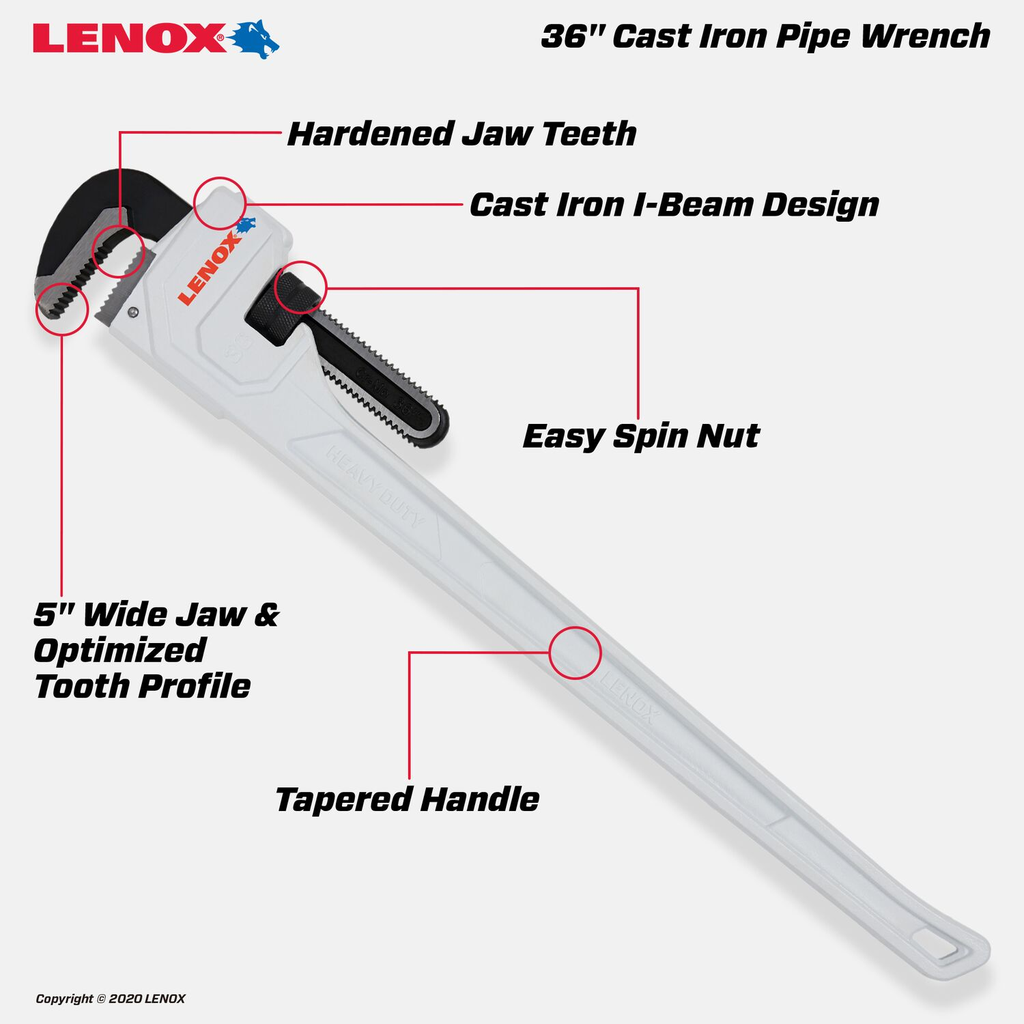 CAST IRON PIPE WRENCH 36