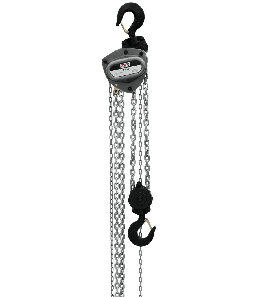 L-100-500WO-30, 5-Ton Hand Chain Hoist With 30' Lift & Overload Protection