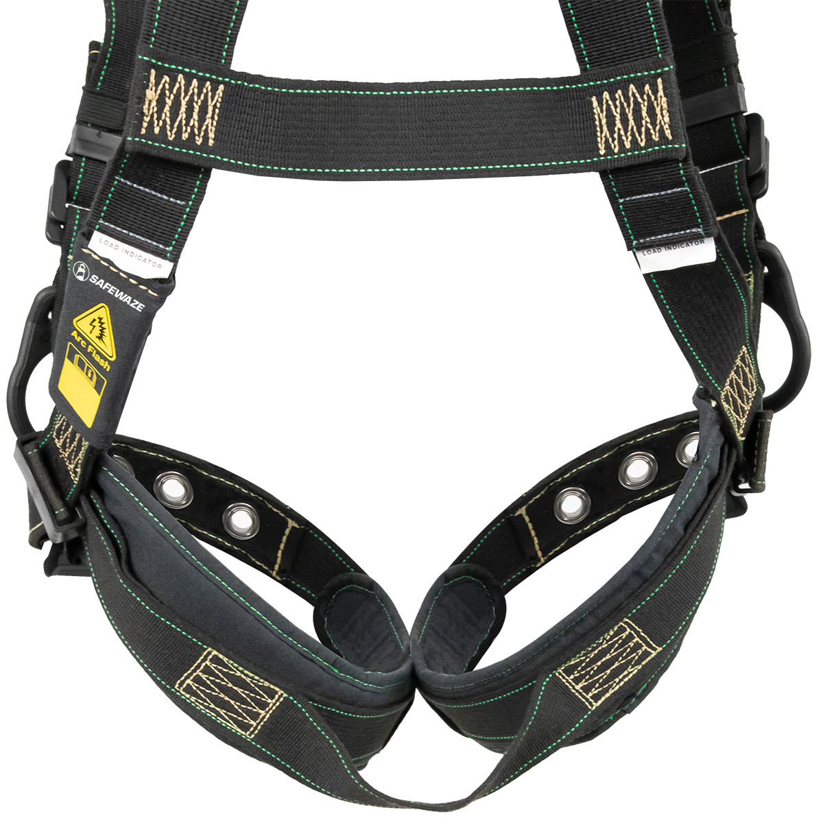 SAFEWAZE Arc Flash Full Body Harness: DE 3D, DE QC Chest, DE FD, TB Legs (XS)