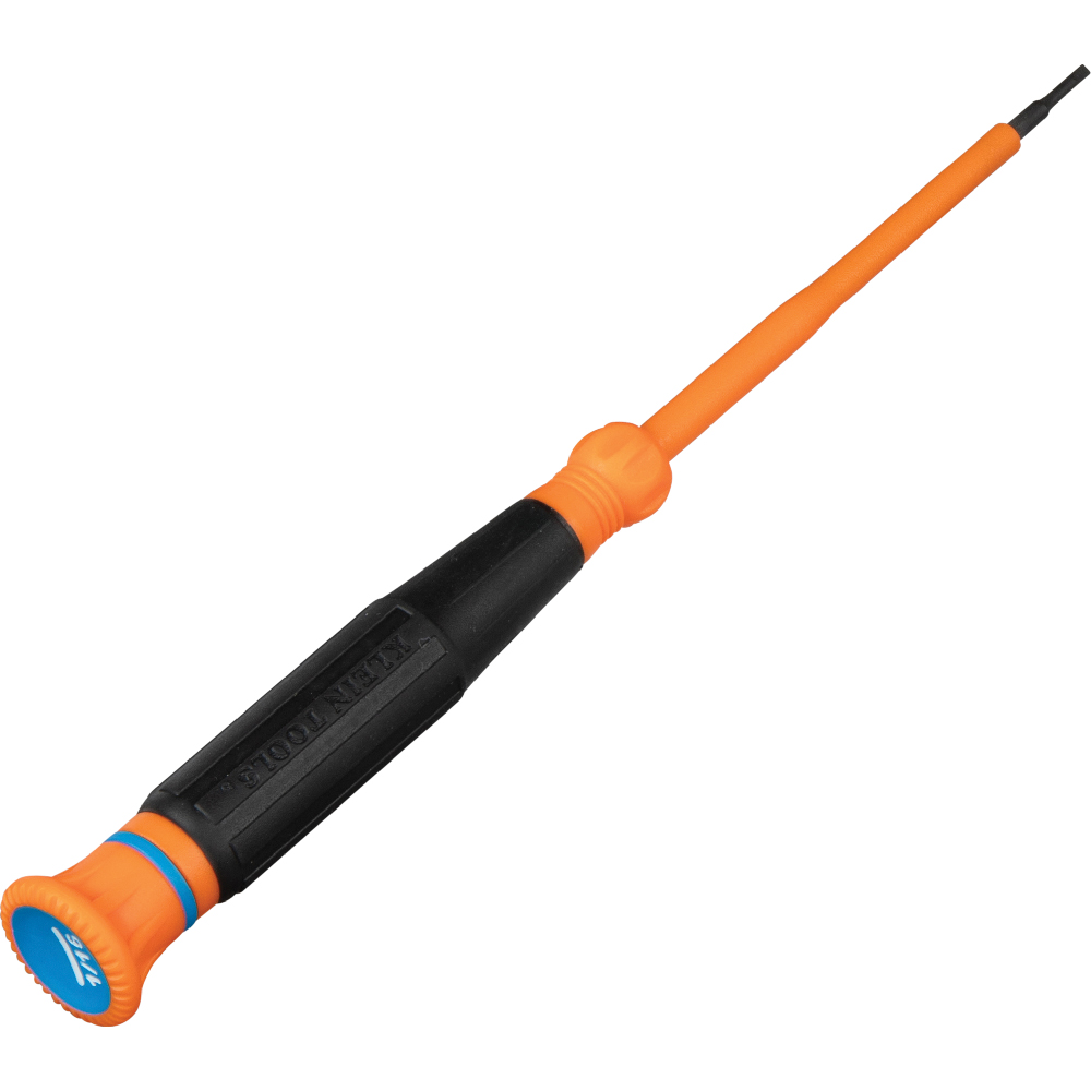 Insulated Precision Screwdriver, 1/16-Inch Slotted, 3-Inch Shank