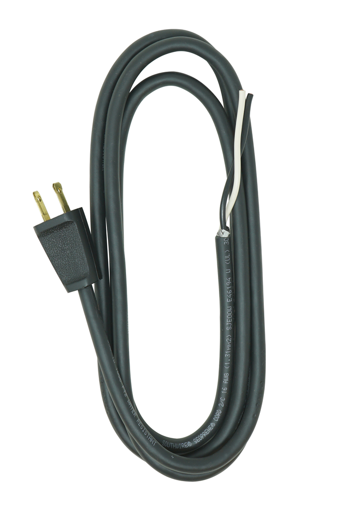 Southwire REPLCORD, 16/2 SJEOW 6' BLACK SW 50/BX