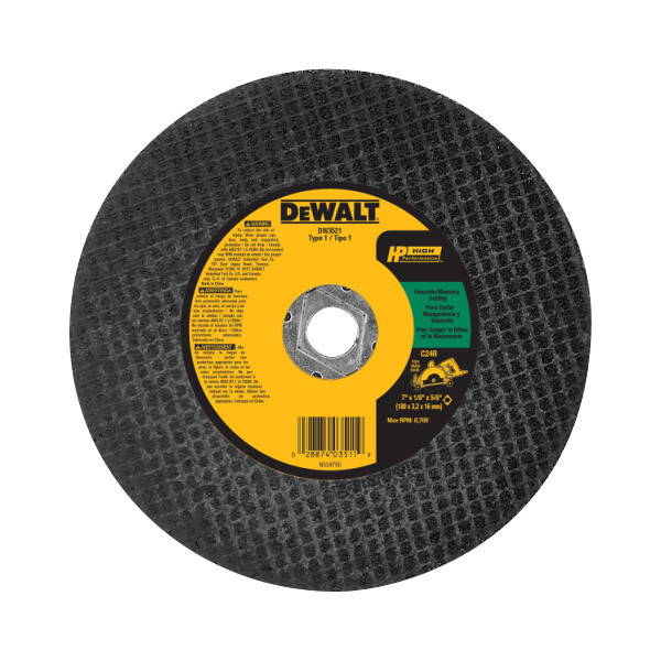 DEWALT 6-1/2" x 1/8" x 5/8" - diamond drive masonry cutting wheel