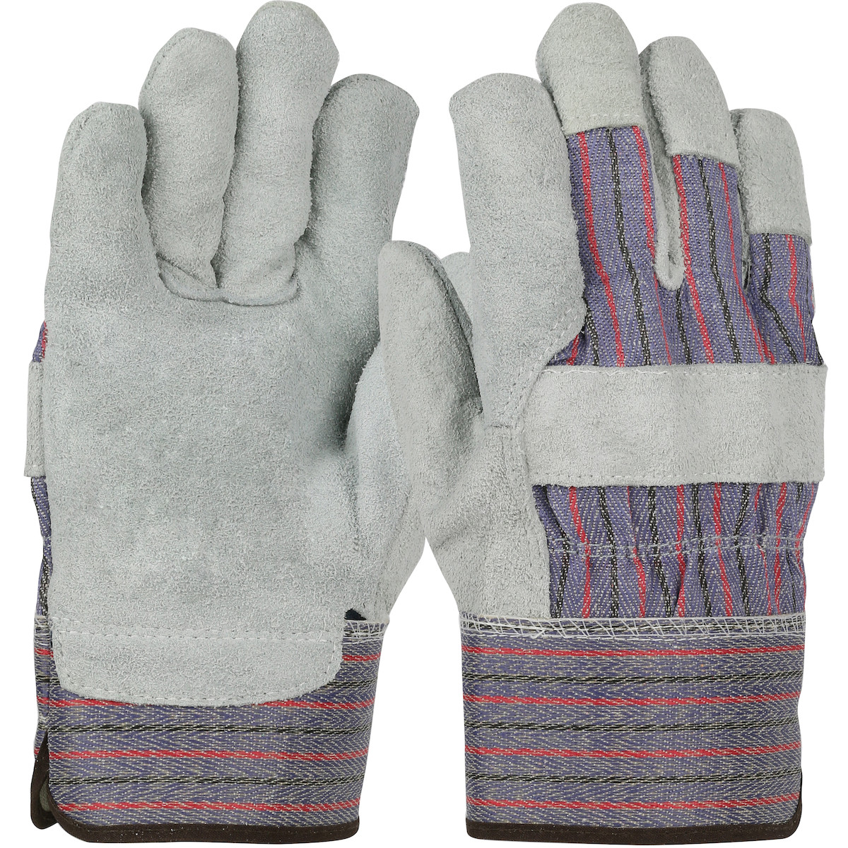PIP® 558  Leather Palm Gloves, Size M, Blue