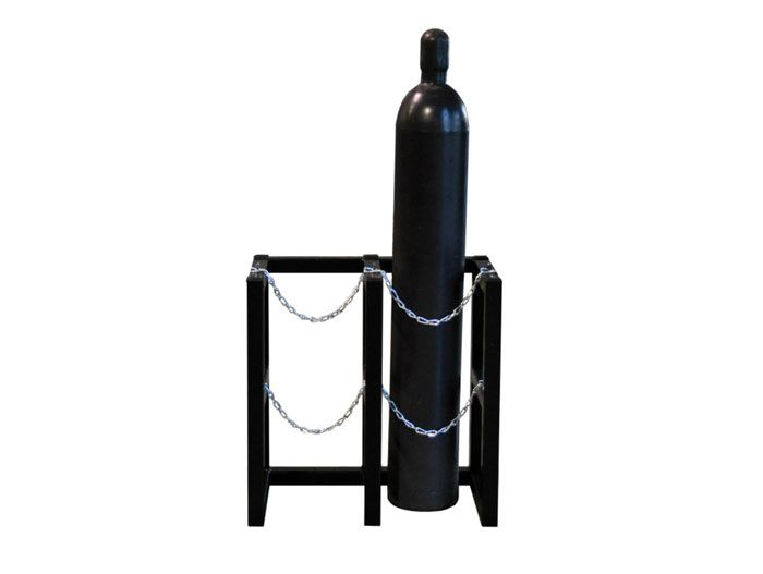 2 Wide by 1 Deep, Gas Cylinder Storage Rack, 2 Cylinder Capacity, Steel - 35100