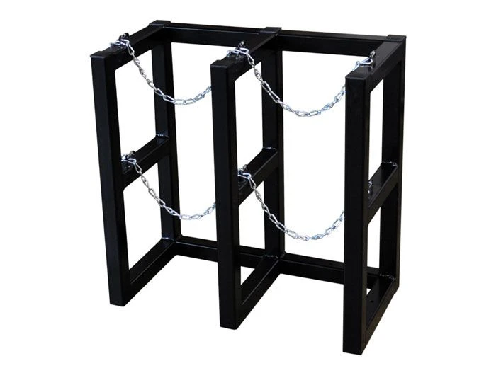 2 Wide by 1 Deep, Gas Cylinder Storage Rack, 2 Cylinder Capacity, Steel - 35100
