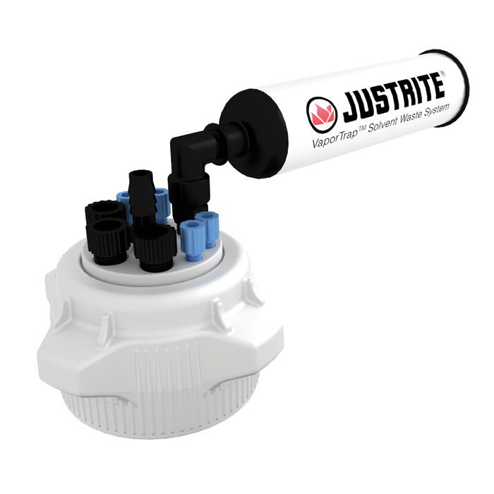 83mm VaporTrap Cap with Filter Kit, 4 Ports 1/8" OD Tubing, 3 Ports 1/4" OD Tubing, 1 port 1/4"or 3/8" Hose Barb - 12828