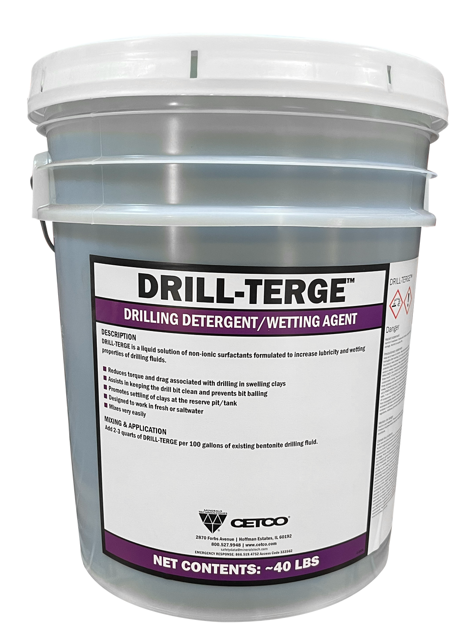 DRILL-TERGE-Drilling Detergent/Wetting Agent 40LB Pail 36/Pallet