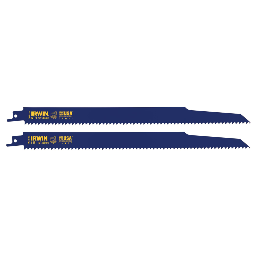 IRWIN DEMO RECIP 12" 6TPI 2PK