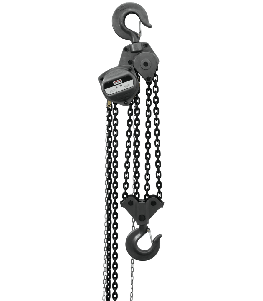 S90-1000-20, 10-Ton Hand Chain Hoist With 20' Lift