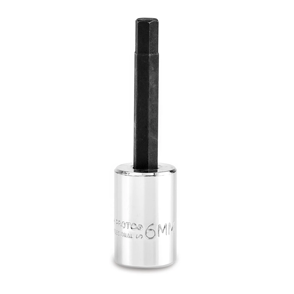PROTO Skt Hex Bit 3/8 Dr 6Mm