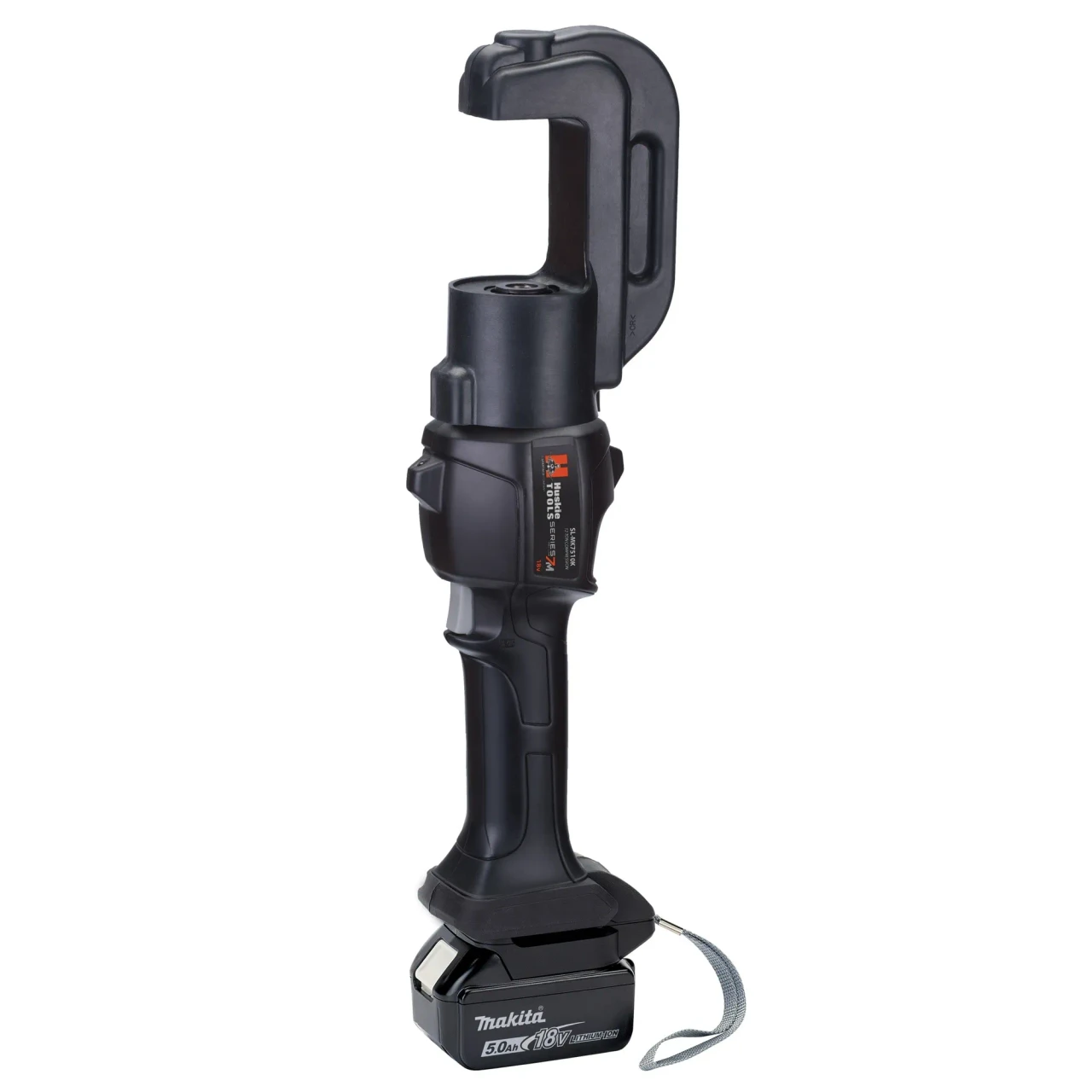 HUSKIE 12 TON STREAMLINE COMPRES. TOOL KIT (KEARNEY-HEAD) W/ 2 MAKITA BATTS (5Ah), AC CHARGER