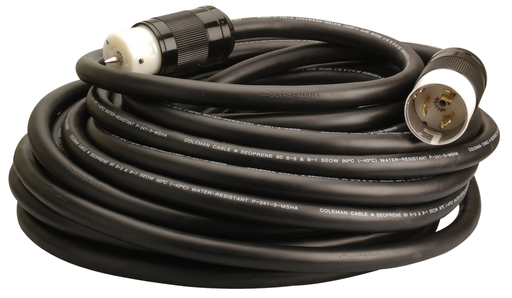 Southwire 25ft SEOW w/Hubbell Twist Lock Ends 6/3-8/1