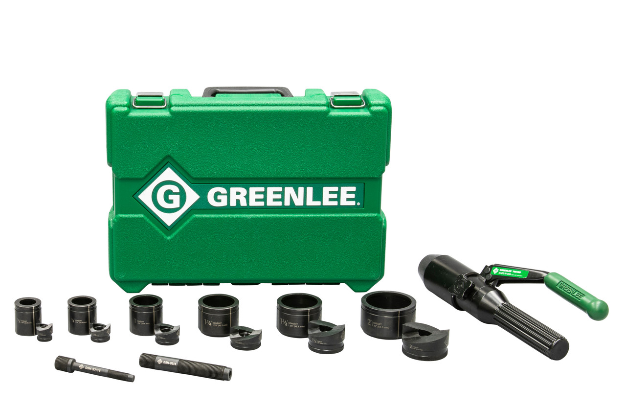GREENLEE Quick Draw® 8-Ton Hydraulic Knockout Kit with SlugBuster® 1/2" to 2"