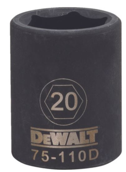 DEWALT Dwmt 6Pt 1/2In Dr Im Skt 20 Mm