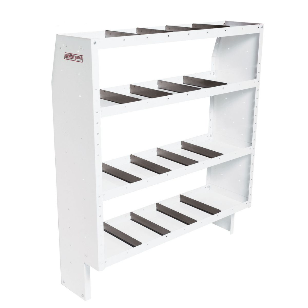 Heavy Duty Adjustable 4 Shelf Unit, 52 in x 60 in x 16 in