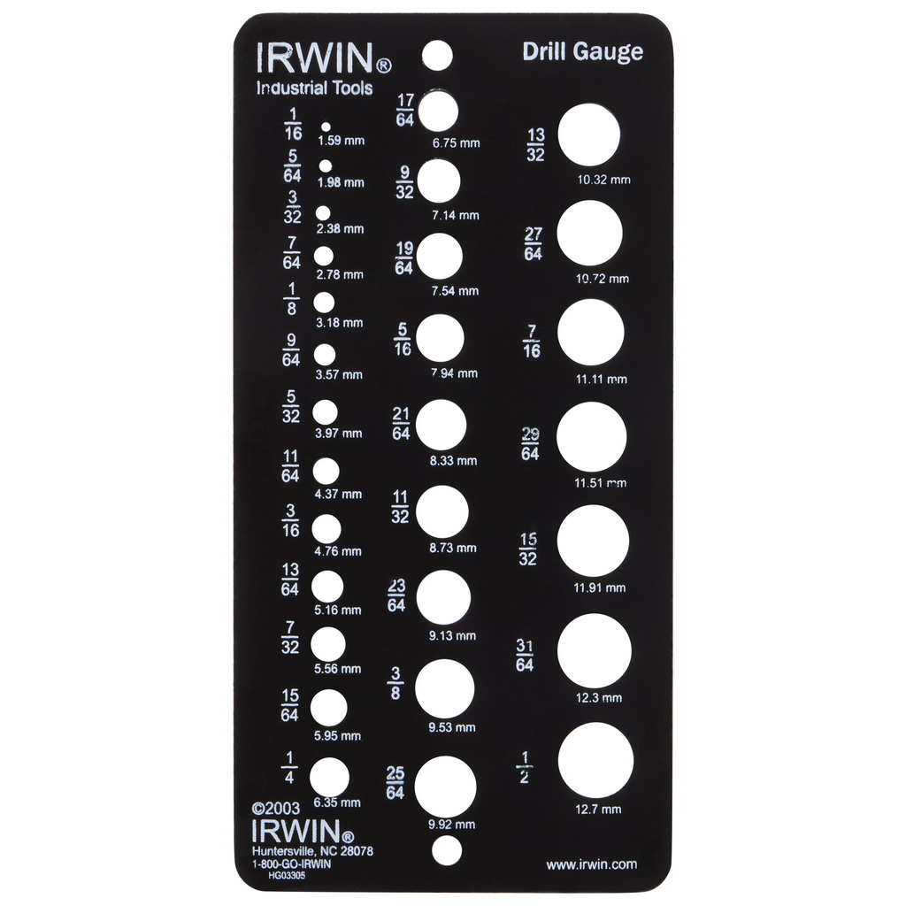 IRWIN DRL BIT FRAC GAUGE