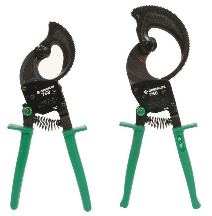 GREENLEE Cutter, Cable-Compact Ratchet