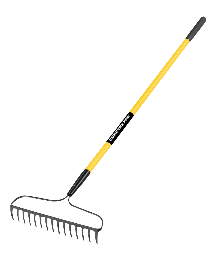 Coretex Bow Rake Fiberglass Handle Long Handle