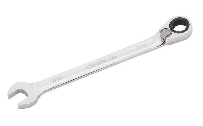 GREENLEE Combination Ratcheting Wrench 7/16"