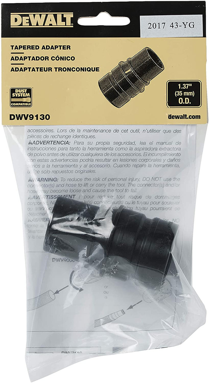 DEWALT 35MM Tool Adapter For DEWALT Dust Extractors