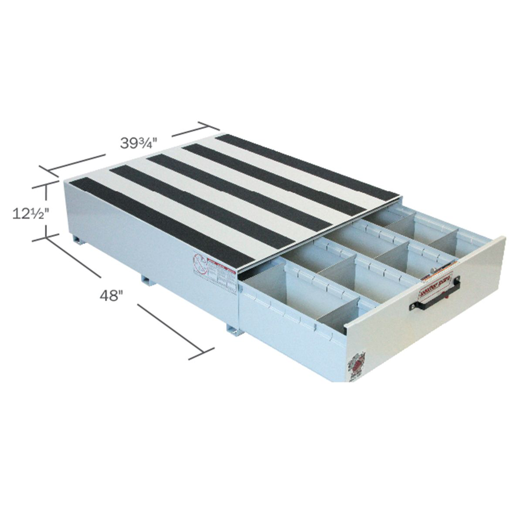Weather Guard PACK RAT® Drawer Unit 48" X 40" X 13" - Steel, White Finish